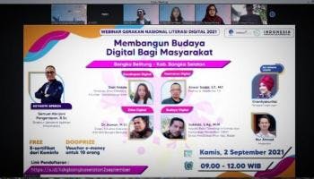 BANGKA BELITUNG TERKINI - Webinar Kominfo Bangun Budaya Digital Bagi,