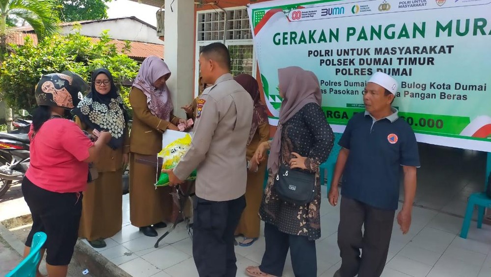 Operasi Pasar Dumai, Beras Murah Ditebar