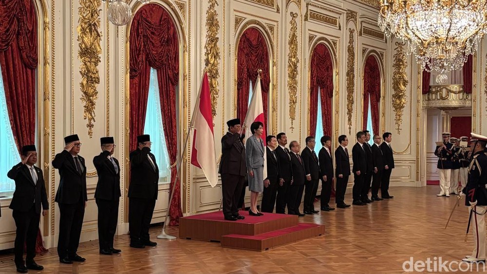Prabowo Disambut Megah di Istana Akasaka Tokyo