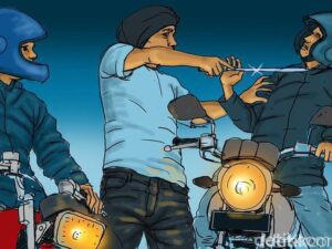 Teror Celurit di Bogor Pemotor Terluka Parah