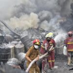 Api Pabrik Sandal King Stone Tangerang Akhirnya Padam