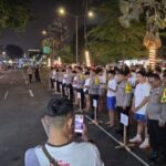 Semarak Hari Bhayangkara ke80 Polres Jakpus Night Run