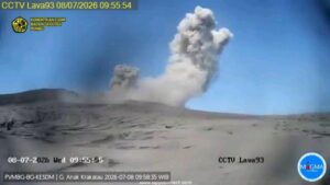 Erupsi Krakatau Banten Waspada Potensi Tsunami
